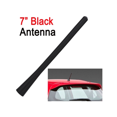 Autoradio universale nera con antenna corta AM FM 7 pollici impermeabile 4 viti di trasferimento