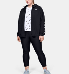 Felpa con cappuccio UA Woven Branded Full Zip da donna en oferta