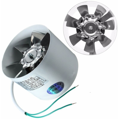 Ventilatore per condotto in linea in metallo da 4 pollici 220V 20W 2800R / Min Ventilatore per condotto di ventilazione Ventilatore di scarico