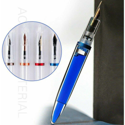 Pennino fine 0,5 mm Penna stilografica trasparente trasparente precio