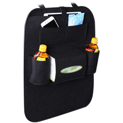 Borsa da appendere in feltro per seggiolino auto nera con marchio di acqua di lavaggio características