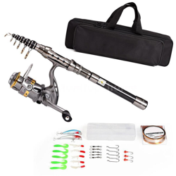 ZANLURE Mulinello per canna da pesca spinning telescopica Kit completo Set mulinello per canna da pesca professionale # 2.1m precio