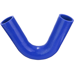 Tubo flessibile in silicone da 135 gradi 150 mm con gomito in gomma blu 38 mm precio