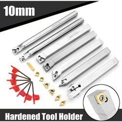 Aggiornamento 21pcs 10mm Portautensili per tornio Barra di alesatura per tornio + Inserto in metallo duro + Set di chiavi in ​​lega di acciaio precio