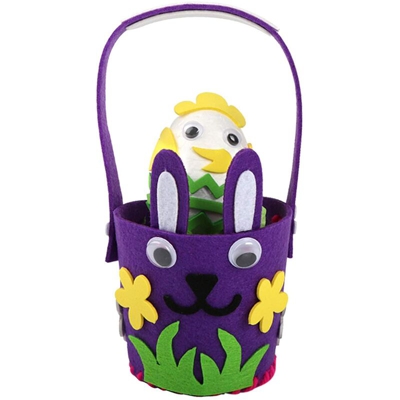 Easter Egg Basket Easter Bunny Bag Riutilizzabili Tote Bags Sacchetti regalo per feste di Pasqua per giochi di caccia alle uova - Langray