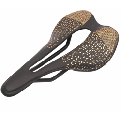 ODI - Sella per sella per bici da montagna in fibra di policarbonato traspirante borsa per sella da corsa nero-oro cursore riflettente características