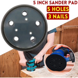 5 pollici 5 fori per dischi abrasivi a 5 fori per levigatura a gancio per cavi / nero e amp; Levigatrice orbitale Deck / DeWalt / Makita precio