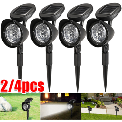 Drillpro - Lampada da giardino solare da 2 LED a 3 LED con lampada da esterno per passerella en oferta