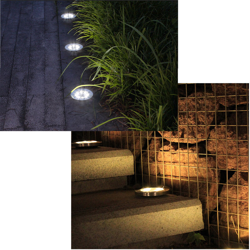 12LED solare luce calda interrata singola installazione precio
