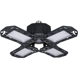 Tomshine LED Deformed Garage Light 100W Custodia nera a quattro foglie AC85-265V / 6000-6500k Luce bianca / E27 / E26 Universale precio