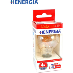 Henergia - SOFT FILAMENT ROUND LED VETRO AMBRATO A60 4W 250LM 3000K E27 V220/240 en oferta