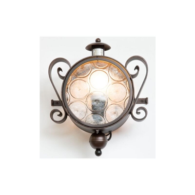 Cruccolini - Applique lampada plafoniera lanterna a muro oblo' cm30x12x35