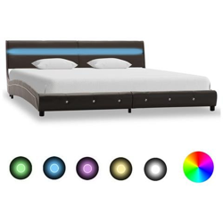 Giroletto Grigio Con Led In Similpelle 180x200 Cm características