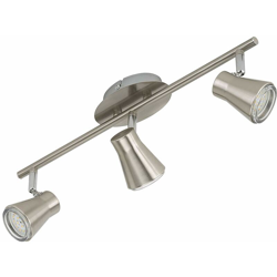 PLAFONIERA LED A 3 LUCI 5 W, 400 lumen CROMATA OPACO - Briloner precio