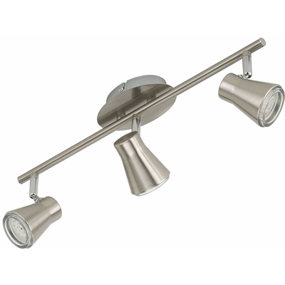 PLAFONIERA LED A 3 LUCI 5 W, 400 lumen CROMATA OPACO - Briloner