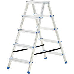 Scala Doppia in Alluminio a 5 Gradini 113 cm - Youthup características