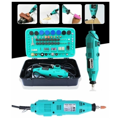 Miniutensile rotativo/Minitrapano 130W tipo Mini Drill con 290 accessori in valigetta