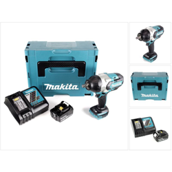 Makita DTW 1002 RF1J Avvitatore ad impulsi a batteria 18V in valigetta Makpac + 1x Batteria BL 1830 3,0 Ah + 1x Caricabatterie rapido Makita DC 18 RC precio