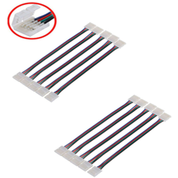 10mm LED Ribbon / Wire Connector Cavo adattatore Pr Strip LED RGB Senza cucitura 10 pezzi en oferta