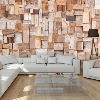 Fotomurale Larch mosaic cm 250x175 - Artgeist