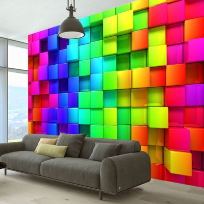 Fotomurale Colourful Cubes cm 250x175 - Artgeist