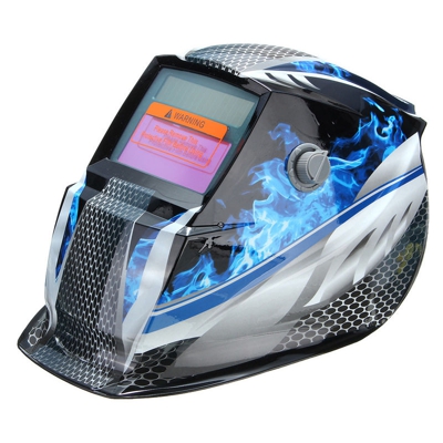 Insma - Maschera per saldatura casco cappuccio saldatura solare automatica Blu
