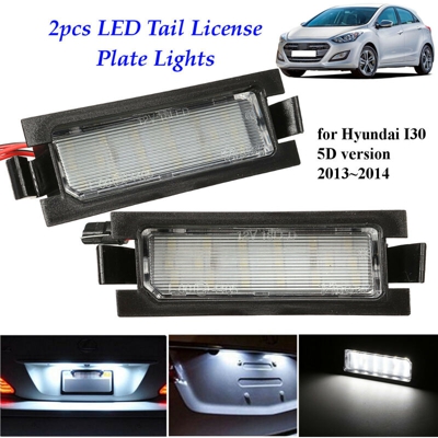 2x luci targa a LED per Hyundai I30 5D hatchback wagon 13-14