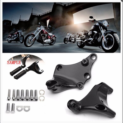 Coppia Poggiapiedi Pedale Passeggero Posteriore Per Harley Sportster XL 883 1200 14-16