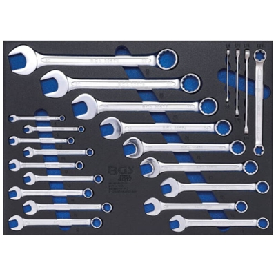 BGS carrello portautensili Inserto, Maul anello e profilo – Chiave, 22 pezzi, 1 pezzi, 4012