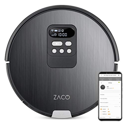 ZACO V85 – Robot lavapavimenti e aspirapolvere 2 in 1 con display LCD – Con navigazione intelligente – App e controllo vocale Alexa – Grigio acciaio en oferta