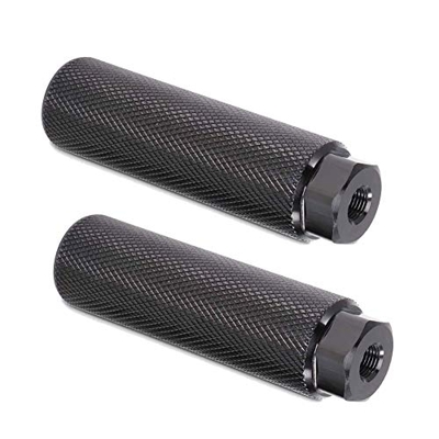 Pedane Bici, Pedale BMX in Lega di Alluminio Pedane Cilindriche Picchetti Bike Pedane Bicicletta per ASSE Anteriore Posteriore Bicicletta Bici BMX, 2 