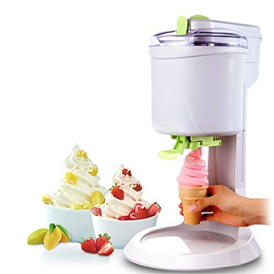 NLYWB Macchina per Dessert surgelata da 1,5 Quart, Macchina per Il Gelato Fai-da-Te per la casa, Veloce, Facile da Pulire Liscia per Sorbetto, Sorbett