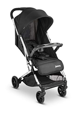 Joovy Kooper - Passeggino leggero pieghevole con vassoio, colore: Nero
