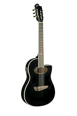 EKO Guitars Nxt Nylon CW EQ, Chitarra Acustica, Nero (Black)