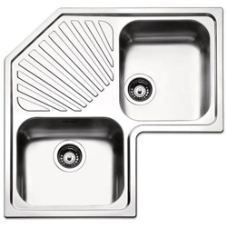 Serie Roma Lavello da Incasso Angolare 2 Vasche Dimensioni 83 x 83 cm Colore Inox características