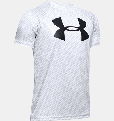 Maglia a manica corta UA Tech™ Big Logo Printed da ragazzo