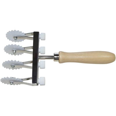 Elettro Center - Tagliapasta 4 Lame dentate con pomello