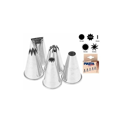 Piazza Effepi - Set 5 Bocchette in acciaio inox Bon Bon
