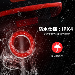 Fanale posteriore per bici LED rosso ricaricabile USB en oferta