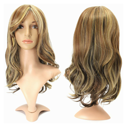 Parrucca riccia lunga riccia mista donna 55 cm en oferta