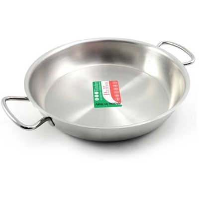 Tegame per induzione con 2 manici in acciaio Inox Diametro 36