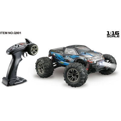 Xinlehong Q901 1/16 2.4G 4WD 52 km / h Proportional Brushless Rc Control Car con LED Light RTR Toys Blu
