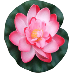 Rosa 10 cm di diametro simulazione loto serbatoio di pesce stagno lago galleggiante finto loto características