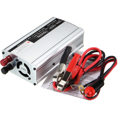 Convertitore inverter solare SAA 1500W 12V DC a 230V AC onda sinusoidale modificata per auto Nero