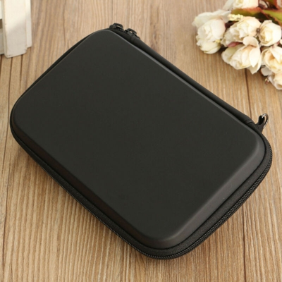 Custodia in EVA Custodia Cover + Moschettone di Protezione per Console Nintendo New 3DS XL LL Nero Nero