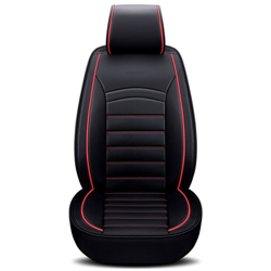 Coprisedile per auto in pelle PU in pelle artificiale quattro stagioni cuscino universale nero sedile singolo en oferta
