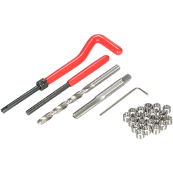 25Pcs / Set Set di strumenti per la riparazione dei cavi M6 Kit di riparazione per cavi danneggiati di tipo Helicoil per riparazioni automobilistiche precio