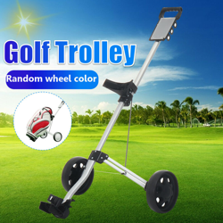 Carrello da golf pieghevole a 2 ruote carrello da golf estraibile passeggino borsa da viaggio carrello da golf con freno bloccato precio