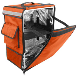 Zaino Isotermico 35 X 49 X 25 Cm Arancia Per La Consegna Di Ordini Alimentari Da Moto E Bicicletta precio
