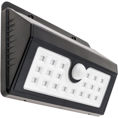 PrimeMatik - Lampada da parete solare a LED Lampada da parete ricaricabile con sensore di movimento e oscurità IP
